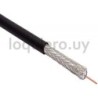 Cable coaxial 75 Ohms negro   .