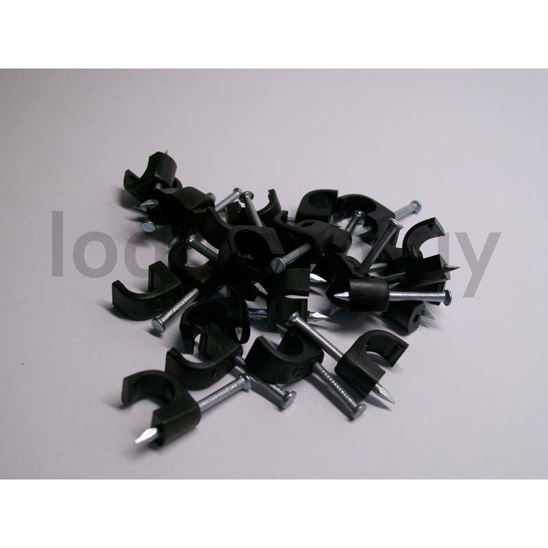 Grapa curva 6mm negra         .