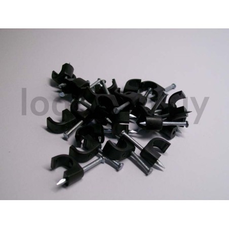 Grapa curva 6mm negra         .