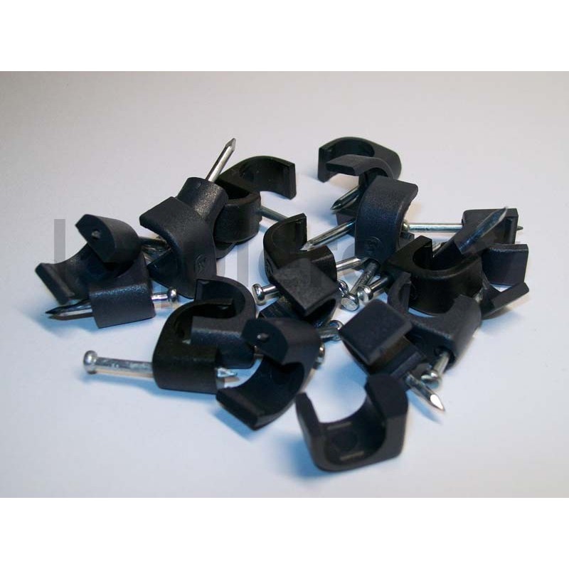 Grapa curva 10mm negra        .