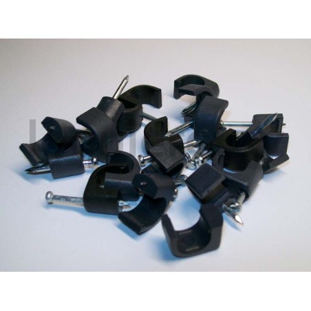Grapa curva 10mm negra        .