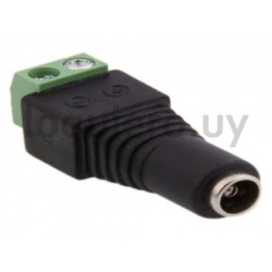 Conector 12V 2.1mm hembra     .