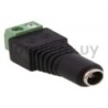 Conector 12V 2.1mm hembra     .