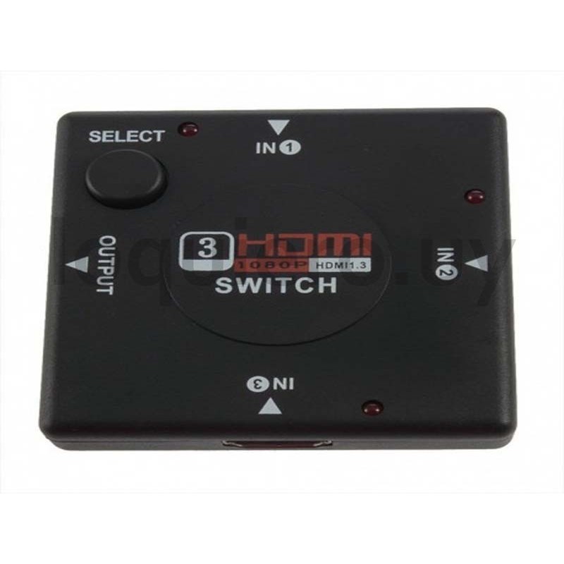 Switch HDMI 1x3 con botón     .