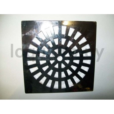 Rejilla 15x15 cromada plástico.