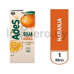 Jugo naranja Ades 1L          .