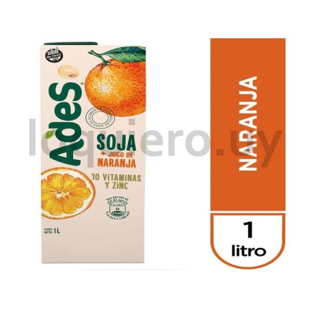 Jugo naranja Ades 1L          .