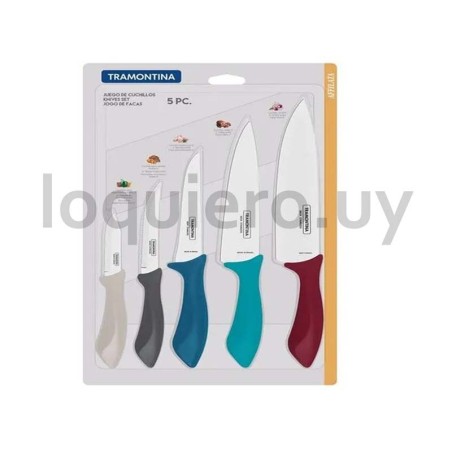 Juego cuchillos tramontina x 5.