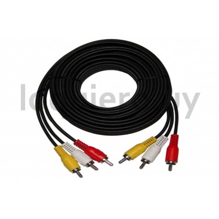 Cable 3 RCA - 3 RCA           .
