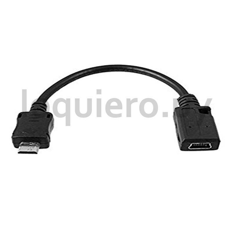 Cable USB Micro H a USB Mini  .