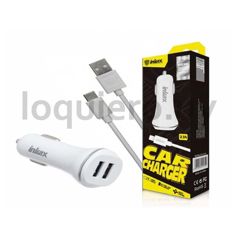 Cargador auto c/cable Iphone  .