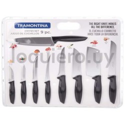 Juego cuchillos Tramontina 9pz.