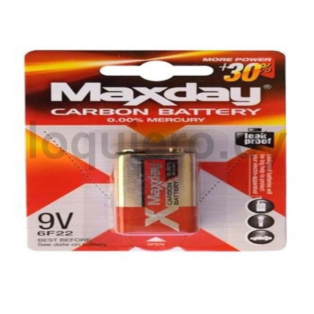 Batería 9v carbón             .