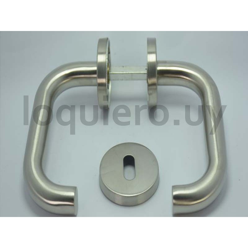 Manija acero inox. CL-07 recto.