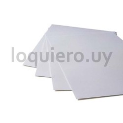 Hoja opalina blanca lisa A4   .