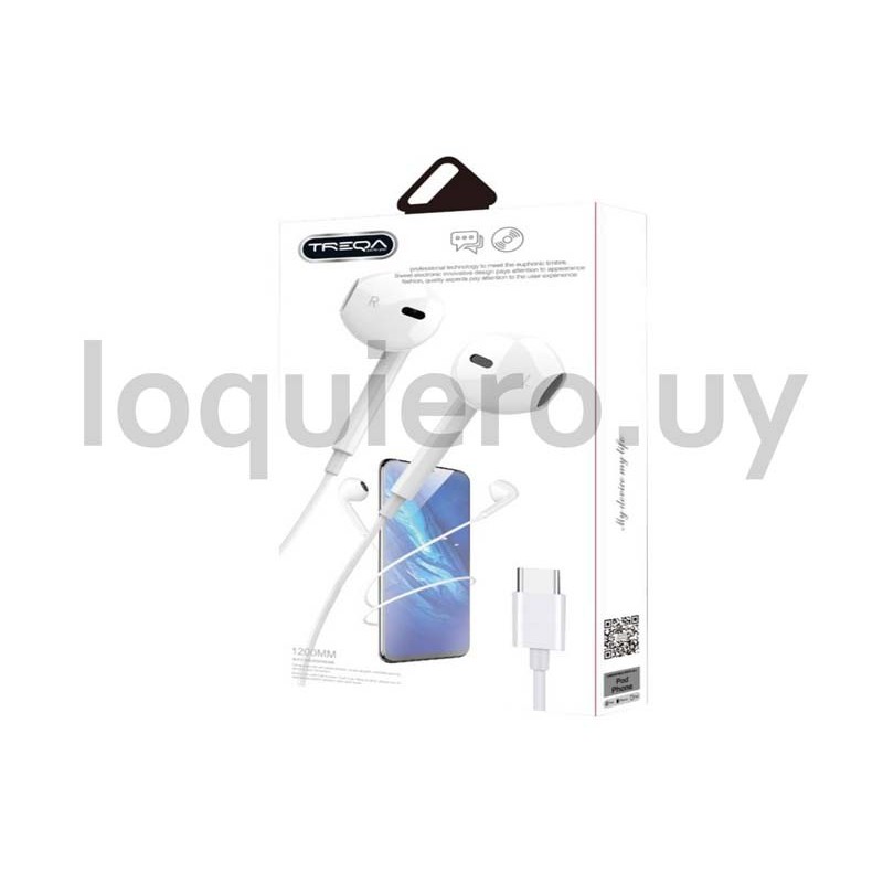 Auriculares cable tipo C      .