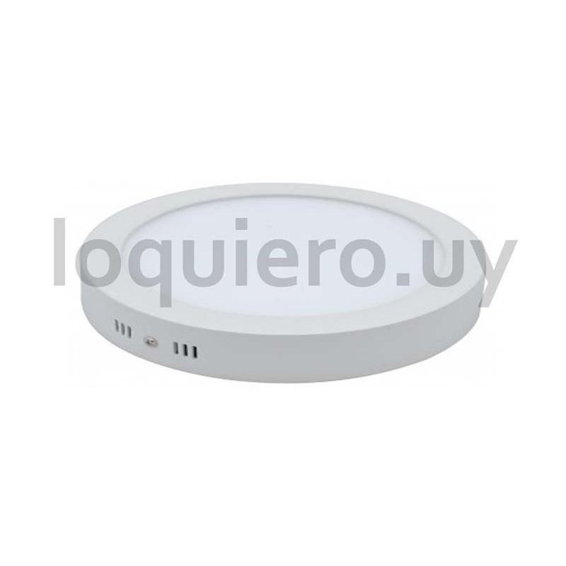 Plafón redondo 12W 6500K,     .