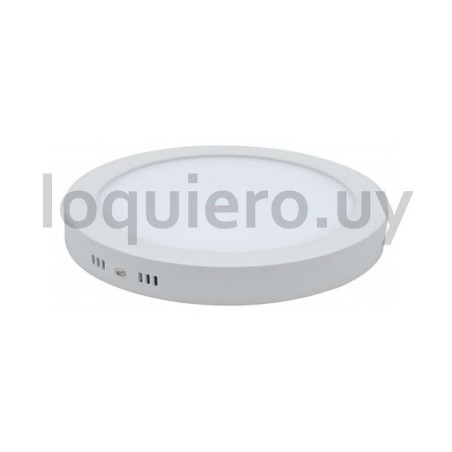 Plafón redondo 12W 6500K,     .