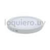 Plafón redondo 12W 6500K,     .