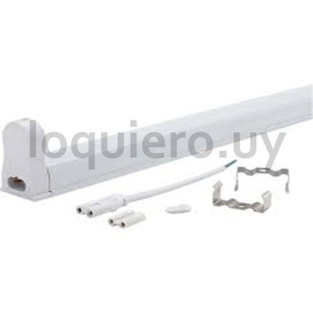 Porta tubo T8 120cm c/conector.