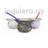 Mate cerámica y cuero         .