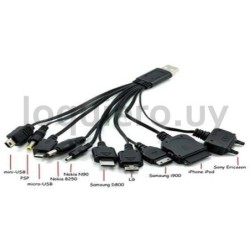 Cable multipuerto 10 en 1     .