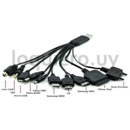Cable multipuerto 10 en 1     .