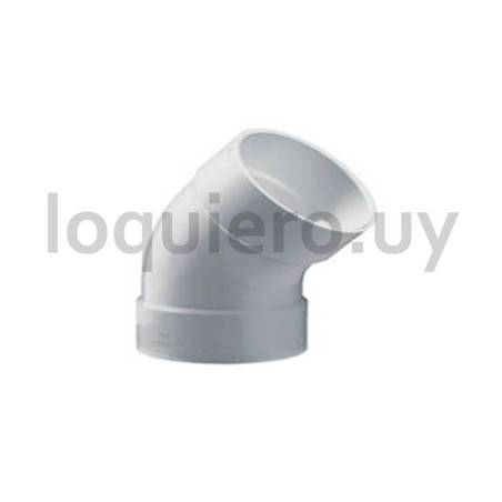 Codo PVC 110 HH 45            .
