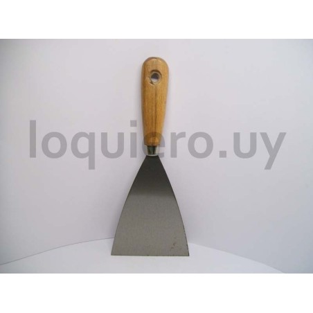 Espátula 4'' Metal mango mader.