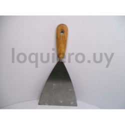 Espátula 6'' Metal mango mader.