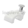 Grapa curva 6mm blanca x 100u..