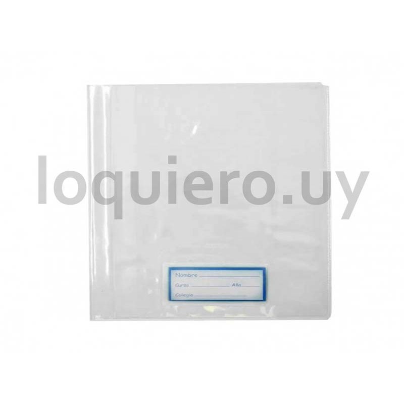 Forro PVC cuaderno            .