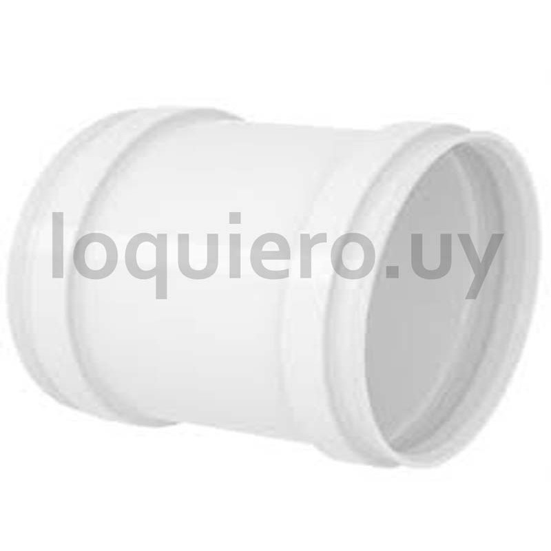 Cupla PVC 50mm liviana, unión .