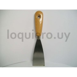 Espátula 2 1/2 mango madera  ."
