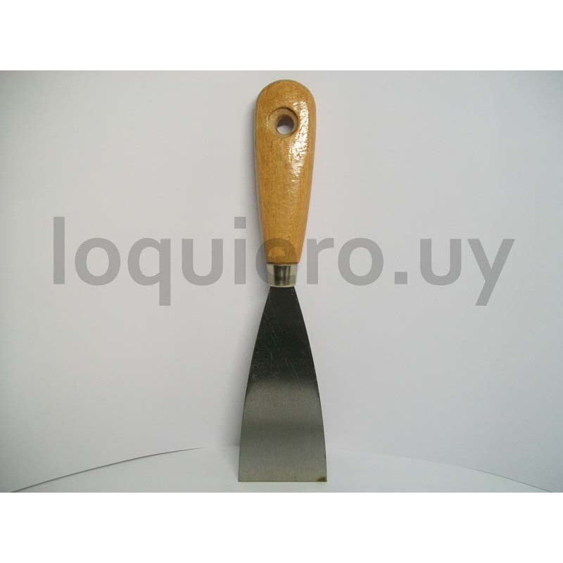 Espátula 2 1/2 mango madera  ."
