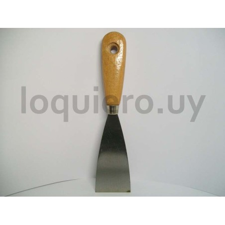 Espátula 2 mango madera      ."