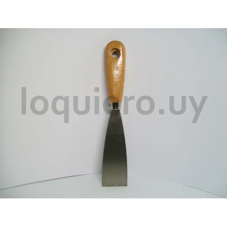 Espátula 1 1/2 mango madera  ."