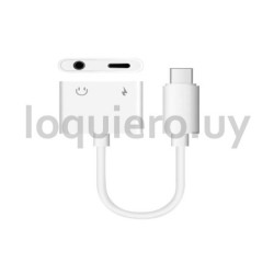 Adaptador tipo c 2 en 1 audio .