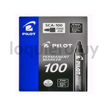 Marcador negro Pilot 100      .