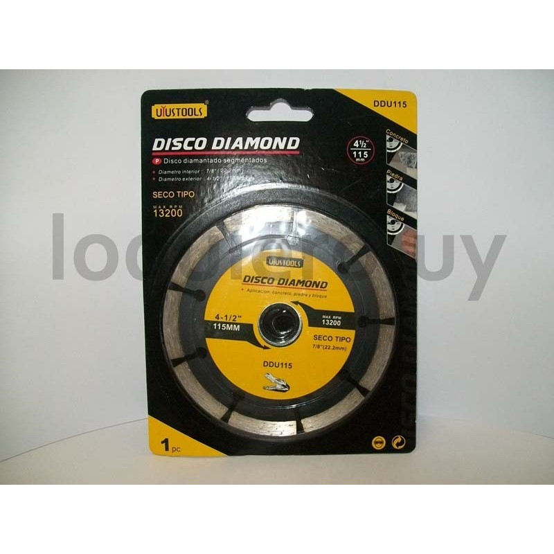 Disco diamantado 4 1/2        .