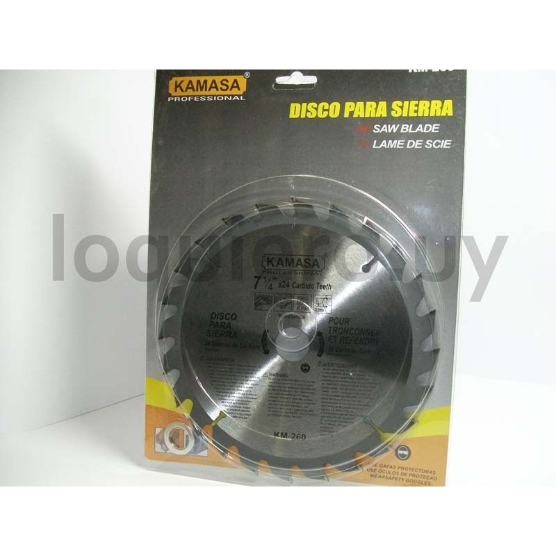 Disco corte madera 7 1/4 24D ."