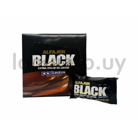 Alfajor black dulce de leche  .