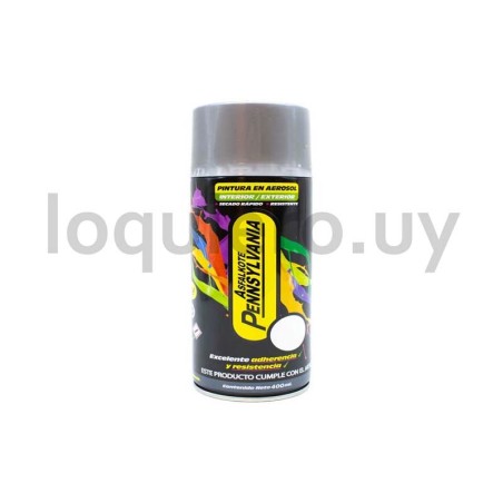 Pintura aerosol plateada      .