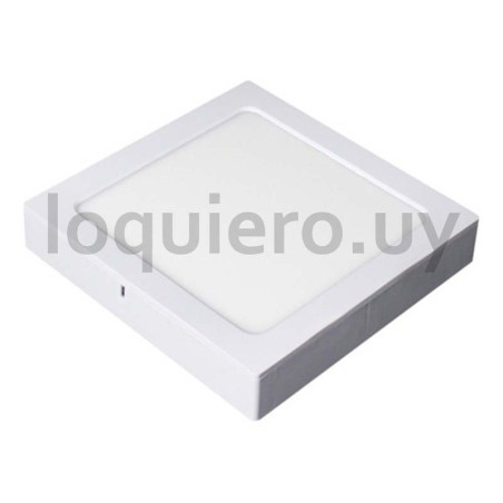 Plafón Led 24w cuadrado 3000k .