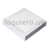 Plafón Led 24w cuadrado 3000k .