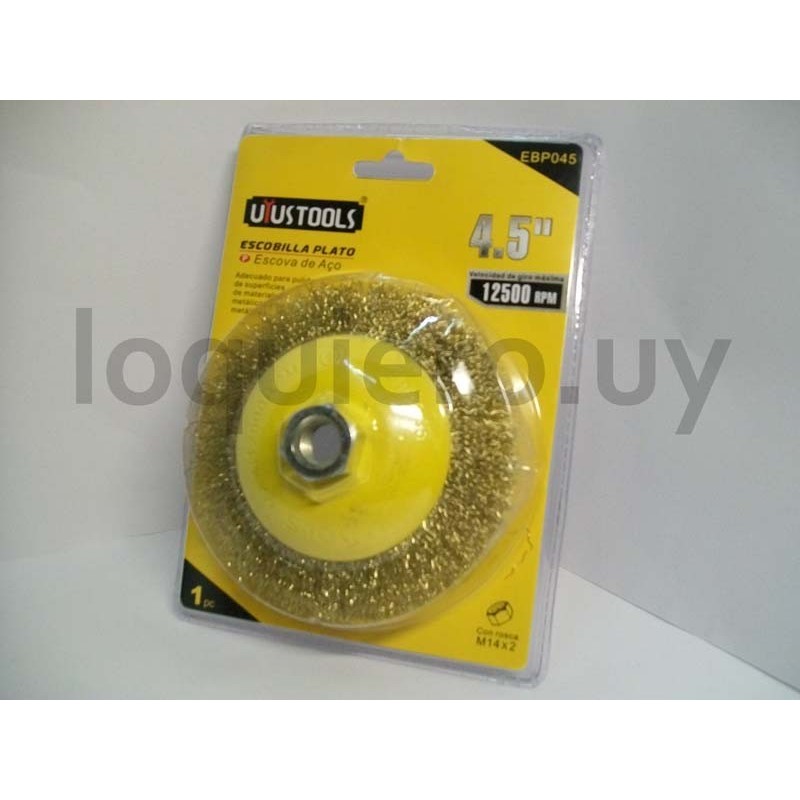 Cepillo bronce 4 1/2 amoladora.