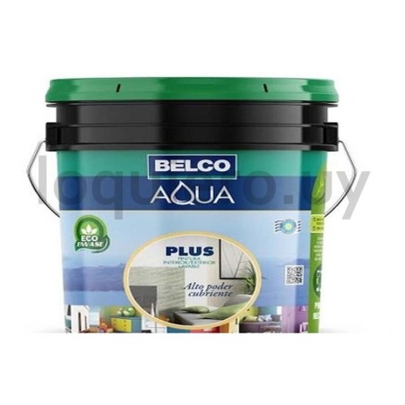 Pintura latex Aqua Plus 3.6L  .
