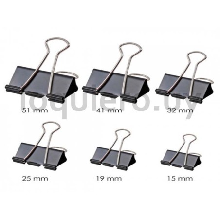 Clip aprieta papel 19mm Binder.