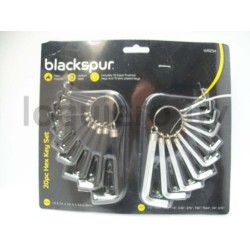 Llave allen 20pz.  y mm      ."
