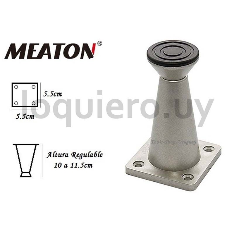Pata plástica metalizada 100mm.
